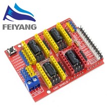 앰프만들기 kit 앰프diy kit 새로운 cnc shield v4 shield v3 조각 기계3d 프린터arduino diy 키트용 a4988 드라이버 확장 보드, CNC 쉴드 v3