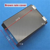 출퇴근기록기 얼굴인식 근태 지문 인식기 최신 액세스 제어 비 보호 커버 야외 비디오 초인종 방수 상자, 09 X1 brown