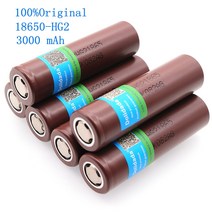 Dolidada 100% 원래 HG2 18650 3000mAh 배터리 18650HG2 3.6V 팩에 대 한 hg2 전원 충전식 전용, 2PCS