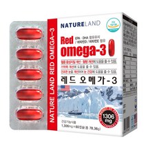 오메가3 크릴오일 엔초비 레드 남극크릴오일 EPA DHA 비타민D 혈행 기억력 개선 눈건강 도움 고함량, 1박스, 60캡슐(2개월분)