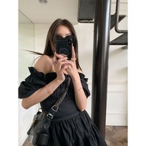 플레어원피스 캉캉미니원피스 오프숄더원피스