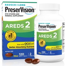 바슈롬 프리져비전 프리저 아레즈2 PreserVision AREDS2 소프트젤 120정