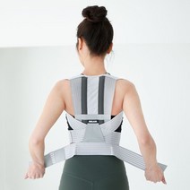 멜킨스포츠 멜킨 바른핏 어깨 허리 목 교정 체형 바른자세 리얼핏 밴드, 리얼핏_바른자세밴드_애쉬그레이 XL