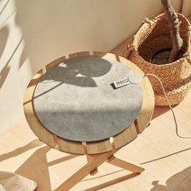 INKO 잉코 스웨이드 양면발열 휴대용 전기방석 PD-S270, 전기방석 스웨이드 PD-S270 로즈