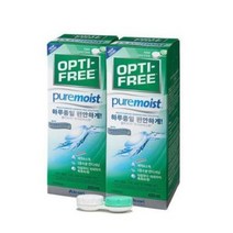 옵티프리 퓨어모이스트 렌즈세정액 420ml x 2p + 렌즈케이스, 17세트