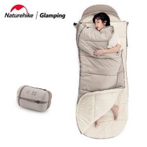 Naturehike 네이처하이크 침낭 아웃도어 보온침낭 차박준비물 캠핑용품점 차박용품 캠핑용품풀세트, 봄 여름 모델MT180 월계수 골드