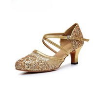 라틴 댄스화 살사화 스윙화 댄스슈즈 스포츠댄스 탱고 살사 신발 댄스스포츠화, 36, 블랙 힐 높이 6cm