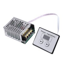 4000W 220V AC SCR 전압 조정기 조광기 온수기 소형 모터 용 전기 속도 온도 컨트롤러, 단일옵션