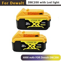 맥스 XR 배터리 20 V 6-18Ah DCB184 DCB181 DCB182 DCB200 20 V 3A 5A 6A 18V, 01 DeWalt 20V6Ah