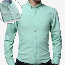 파스텔 면 옥스포드 긴팔셔츠 I5SH001