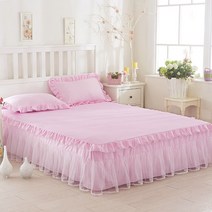 매트패드 스커트 매트리스커버 북유럽 침대커버 레이스 공주 호텔식