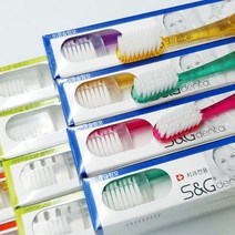 국산 치과전용 칫솔 세트 1박스 12개, 교정V슬림모 1박스12개 (색상랜덤)