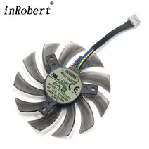 기가바이트 Geforce GTX 670 780 980 R9 290 GT 1030 그래픽 비디오 카드 냉각을 위한 새로운 75MM T128010SU VGA 쿨러 팬 교체, 협력사
