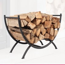 장작 거치대 캠핑 보관랙 시골집 선반 벽난로 장식품 겨울갬성 전원주택