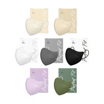 식약처 인증~! 퍼펙트핏 귀편한 새부리형 KF94 컬러 마스크 대형, 4:카키 50매