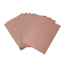 10pcs FR4 인쇄 회로 라미네이트 보드 단일 양면 구리 Clad PCB 섬유, 보여진 바와 같이, 하나