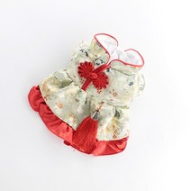 귀여운 강아지한복 애견 옷 고양이 명절 추석 실내복 애견의류, A