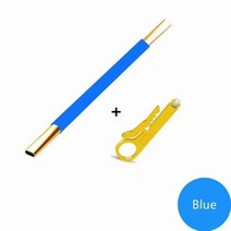 Hoolnx 와이어 풀기 도구 네트워크 케이블 루저 CAT5CAT6CAT7 및 Tel 페어 분리기 용 엔지니어 스트레이트, 05 Blue