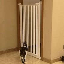 [kirahosi]고양이 방묘문 방묘창 베란다 견문 고양이문 안전문, 높이 80cm_적용 폭 118-124 cm, 높이 80cm_적용 폭 118-124 cm