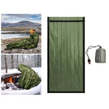 1인용 비비색 고동텐트 비박색 초경량 텐트 백페커 마일 라 열 Bivy 자루 비상 담요 생존 안전 절연, 01 Green Bag