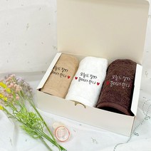 군인제작수건 자유문구 타입 군대수건 자수 타올 곰신 군인선물, 1개, 고급형 모던화이트-C