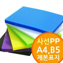 byrouge 사선 무늬 투명 칼라 PP PVC 제본 표지 택1 재본, q&B5백색(W051740)&p