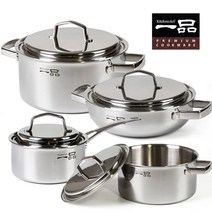 키친아트 국산 일품 통7중 스텐304 인덕션 냄비, 일품 통7중 양수 20cm