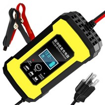 자동 펄스 배터리 충전기 12V/6A 오토바이 수리 LCD 디스플레이 2Ah-100Ah 납-산성 AGM 젤 SLA, 03 US
