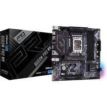 ASRock 메인보드 B660M Pro RS Intel B660 시리즈 제12세대 CPU A1700 MicroATX 국내 275558, 단품