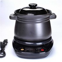 홍삼중탕기 약탕기 달이는기계 티포트 제조기 한약, 4L 수프 냄비 + 베이스