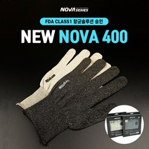 구리 항균장갑 NOVA 400 업그레이드 논슬립 터치장갑, L, 블랙
