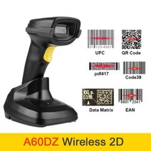 Holyhah-A60D 휴대용 무선 바코드 스캐너 A66D 블루투스 1D/2D QR 리더 PDF417 모바일 IOS 안드로이드 IPAD, [06] A60DZ 2D With Base