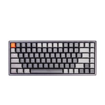 키크론 K2 기계식 키보드 84키 텐키리스 RGB 적축, 알루미늄 다크그레이, K2 84 RGB LED