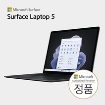 마이크로소프트 서피스 랩탑5 13.5인치 i5-1245U 16GB 256GB 블랙 [R7B-00044] Win11 Pro