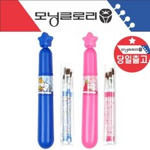 붓세트 초등학교 미술 준비물 붓 수채화붓 + 케이스, 모닝붓세트-핑크