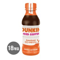 던킨 커피 아메리카노, 400ml, 18개