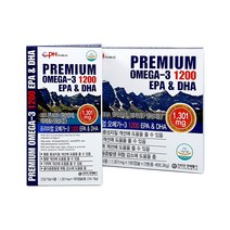 혈행개선 프리미엄 오메가-3 1200 EPA & DHA 180캡슐 6개월분