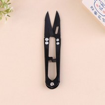 V 모양 가위 실 가위 실 바느질 커터 자수 공예 재단사 가위 용품 실 바느질 원사 절단 용품, BK