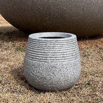 식물학개론 frp 시멘트 조경 플랜터 돌 화분, 라인낮은대포-M(39X39X34)-돌무늬