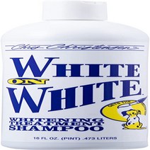 16 Ounce Chris Christensen White on White Dog Shampoo Groom Like a Professional Brightens White &, 1, 기타