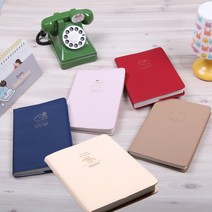 필링 다이어리 만년형 천 패브릭 양장 2022 다이어리 스케쥴러 플래너 날짜기입형 [5% 추가할인], 레드