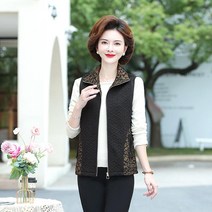 할머니 조끼 중년 엄마 김장조끼 레트로 빅사이즈 여성 베스트