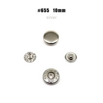 불박기 가죽 공예 불박 도장 기계 제작 인쇄 가방 의류 재킷 코트 수리 도구 25 세트 10mm 12.5mm 15mm #633 655 831 201 금속 프레스 패스너 스냅 버튼, silver 655