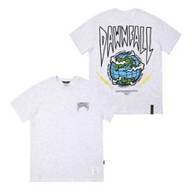 STIGMA 스티그마 22 DAWNFALL STANDARD FIT T-SHIRTS WHITE MELANGE