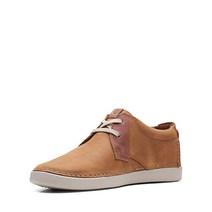 Clarks 제렐드 로우 스니커즈 신발 탠 레더 8 M, Tan Leather