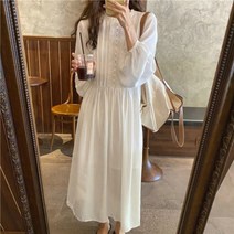 브라이덜샤워 돌맘 만삭 돌잔치엄마 드레스 원피스 용 어 빈티지 코튼 화이트