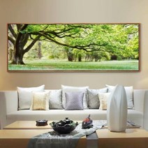 HAENGBUK 푸른 나무 보석십자수 초원 들판 풍경 비즈 구슬 붙이기 DIY, 하나, 200X80cm