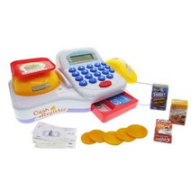 지폐계수기 금전 등록기 장난감 어린이 점원 아이 전자 카운터 확인 역할 선물 가상 놀이, [02] White