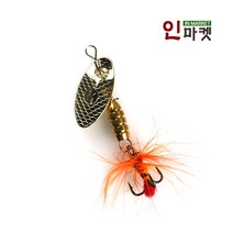 IM 골드 스피너 베이트 배스 쏘가리 꺽지 민물 루어, 골드스피너 1/16oz(4개입)