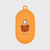 기타 바보사랑[바이인터내셔널주식회사][호환용] Bear and rabbit-orange(Buds jelly case), FREE